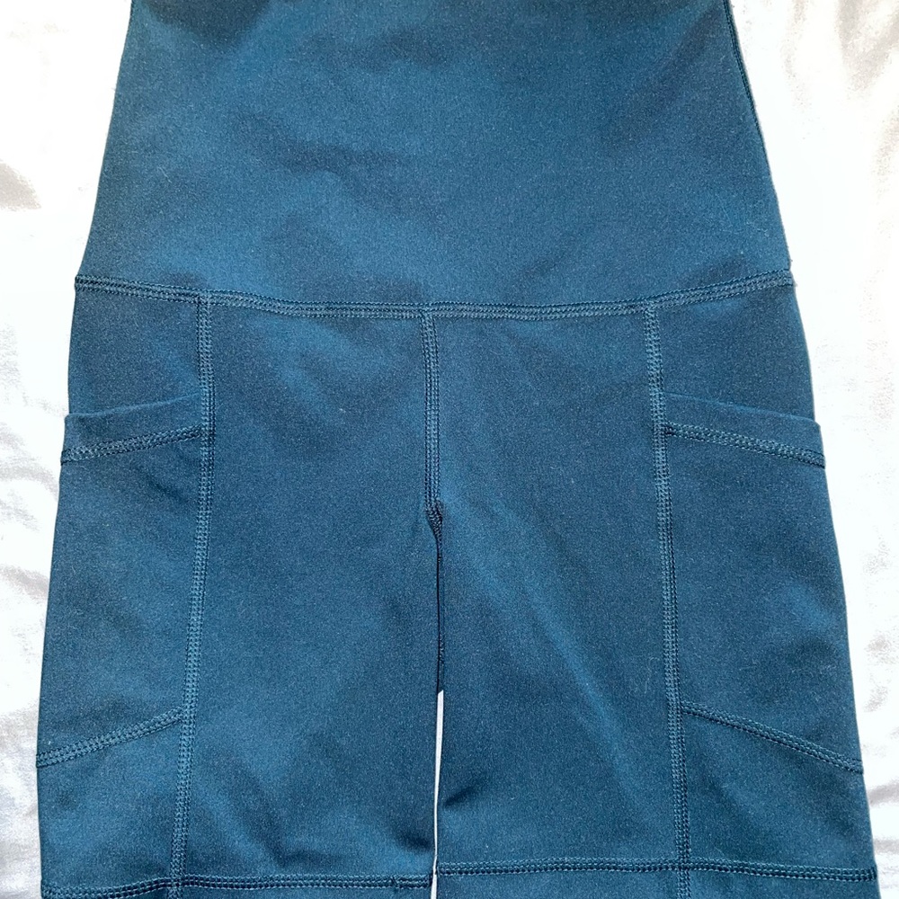 Bike shorts dark green color